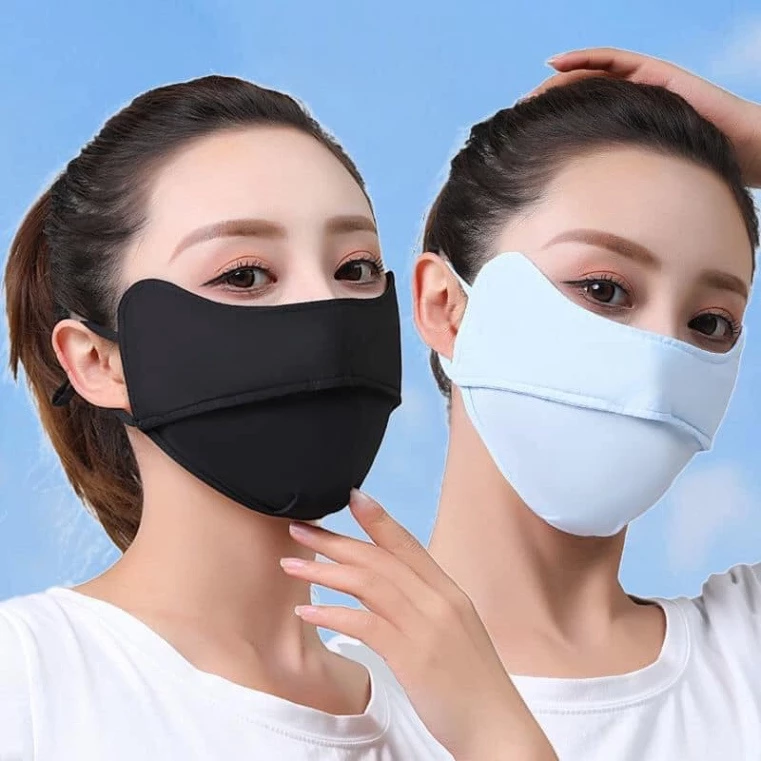 Khẩu Trang Vải Chống Nắng Tia UV🍀FREESHIP🍀Khẩu Trang Chống UV Bản OMBRE Cho Gò Má Cao Chống Nám Mới
