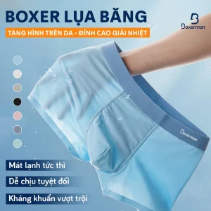 Combo 6 Quần lót nam boxer thun lạnh Profit, quần sịp nam cao cấp thoáng khí BOXERMAN (Mua 6 tặng 1)