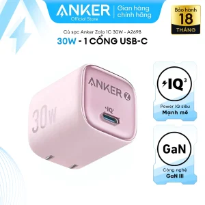 Alternative view of Củ sạc nhanh Anker Zolo GaN 30W 1 cổng USB-C Power IQ 3.0 - A2698 Hỗ trợ sạc nhanh từ iphone 8 trở lên