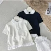 Áo thun Polo cổ sen phối viền bèo trẻ trung, năng động, phong cách size 35-80kg