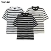 Áo thun kẻ sọc Dream DAVUBA nam nữ cộc tay cổ tròn SM059