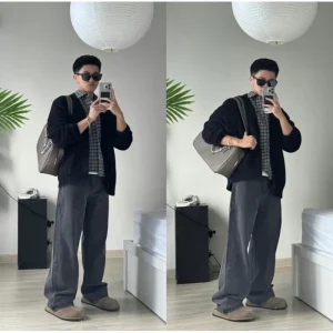 Quần jeans ống đứng wide fit Whose Studio