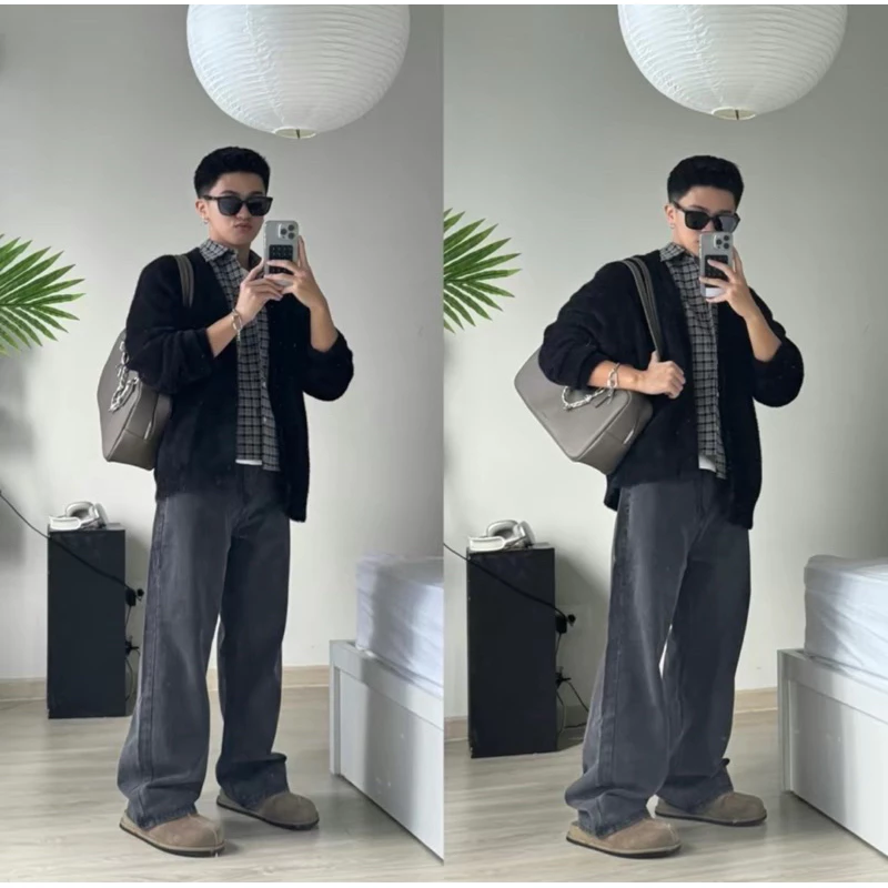 Quần jeans ống đứng wide fit Whose Studio