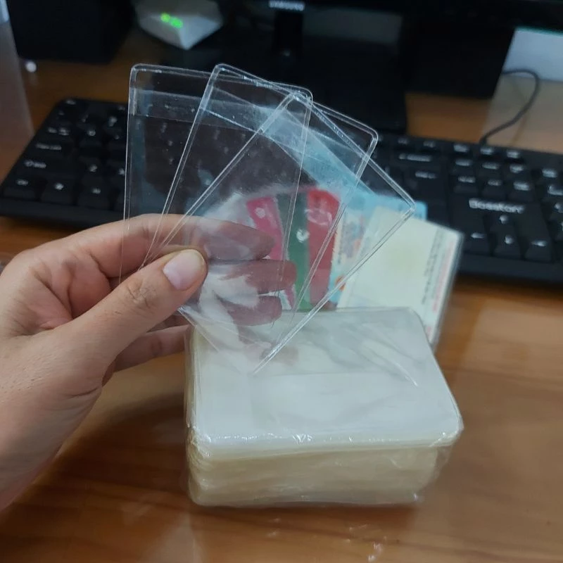 Vỏ bọc thẻ căn cước công dân, bao đựng cccd bằng lái xe, thẻ ATM siêu dẻo dai, trong suốt và có nắp - Ảnh 2