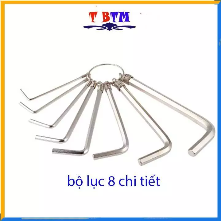 Bộ Lục Lăng 8 Chiếc Tiện Dụng tháo lắp thiết bị