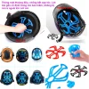 Lót mũ nón bảo hiểm Silicon Massage chống nóng, chống xẹp tóc, thông thoáng làm mát, chăm sóc bảo vệ da đầu