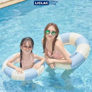Alternative view of Phao Bơi Hình Tròn Họa Tiết Sọc Vintage chất liệu PVC dày Đủ Size cho trẻ em và người lớn PTR-VTG