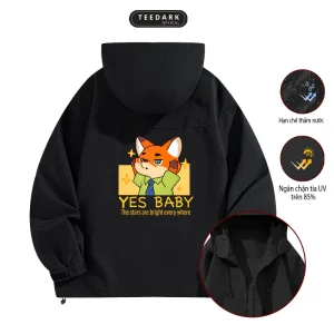 Alternative view of Áo Khoác Gió Nam Nữ Mũ Cao Cấp 2 Lớp By TEEDARK Mã BST Today Kháng Nước Chống Nắng Kiểu Dáng Unisex