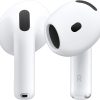 Tai nghe không dây Apple AirPods 4, tai nghe Bluetooth, âm thanh không gian cá nhân hóa, chống mồ hôi và nước, hộp sạc USB-C, chip H2, thời lượng pin lên đến 30 giờ, thiết lập dễ dàng cho iPhone